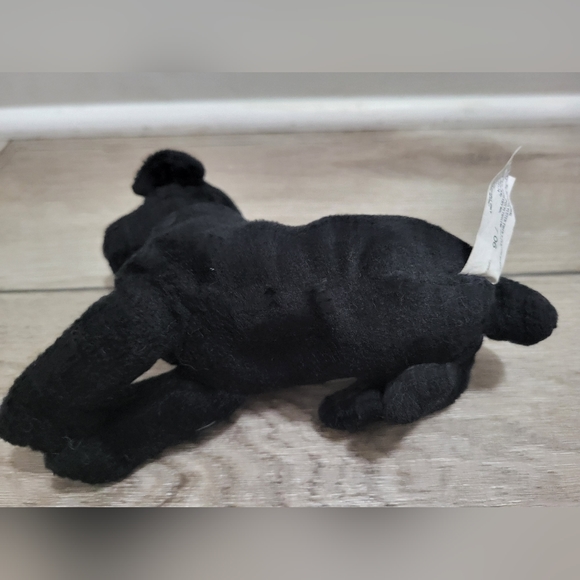 Vintage Stuffins Black Labrador Retriever Bean Bag Dog Collectible Plush Animal - Picture 2 of 8